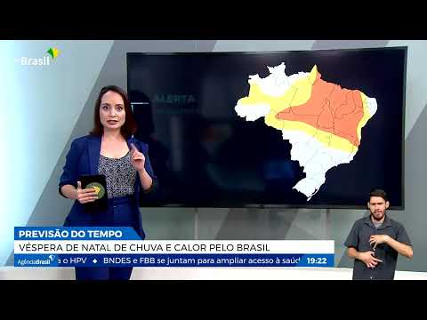 Véspera de Natal de chuva e calor pelo Brasil