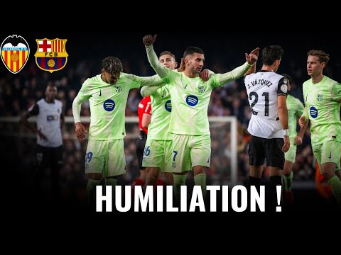 💣 Le Barça humilie Valence et va en demi finale ! (0-5) Triplé de FERRAN !