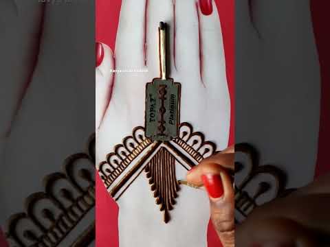 Beautiful mehndi design for back hand || #video#kavya#mehndi#reels