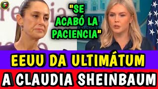 "EEUU ADVIERTE a CLAUDIA SHEINBAUM" VAN por MORENISTAS!!