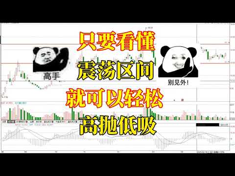 轻松识别震荡区间之后，就可以告别追涨杀跌，做到抄底逃顶/股票/证券/财经/理财/A股/K线/股民/散户