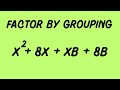 Factor by Grouping Concepts