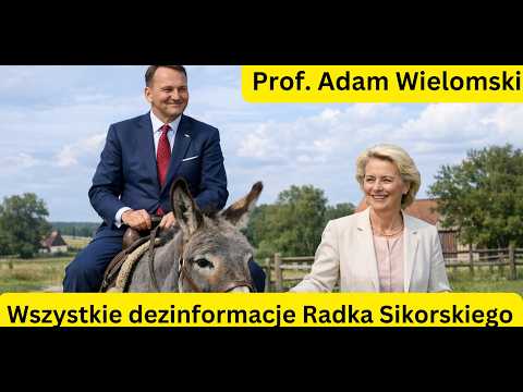 Wszystkie dezinformacje Radka Sikorskiego - prof. Adam Wielomski
