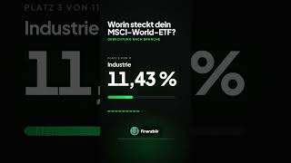 Worin steckt dein MSCI-World-ETF? 💻 #finanzen #shorts