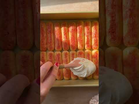 strawberry tiramisu cake recipe #asmr #food #miniature #satisfying #cake #recipe #cheesecake