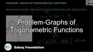 Problem-Graphs of Trigonometric Functions