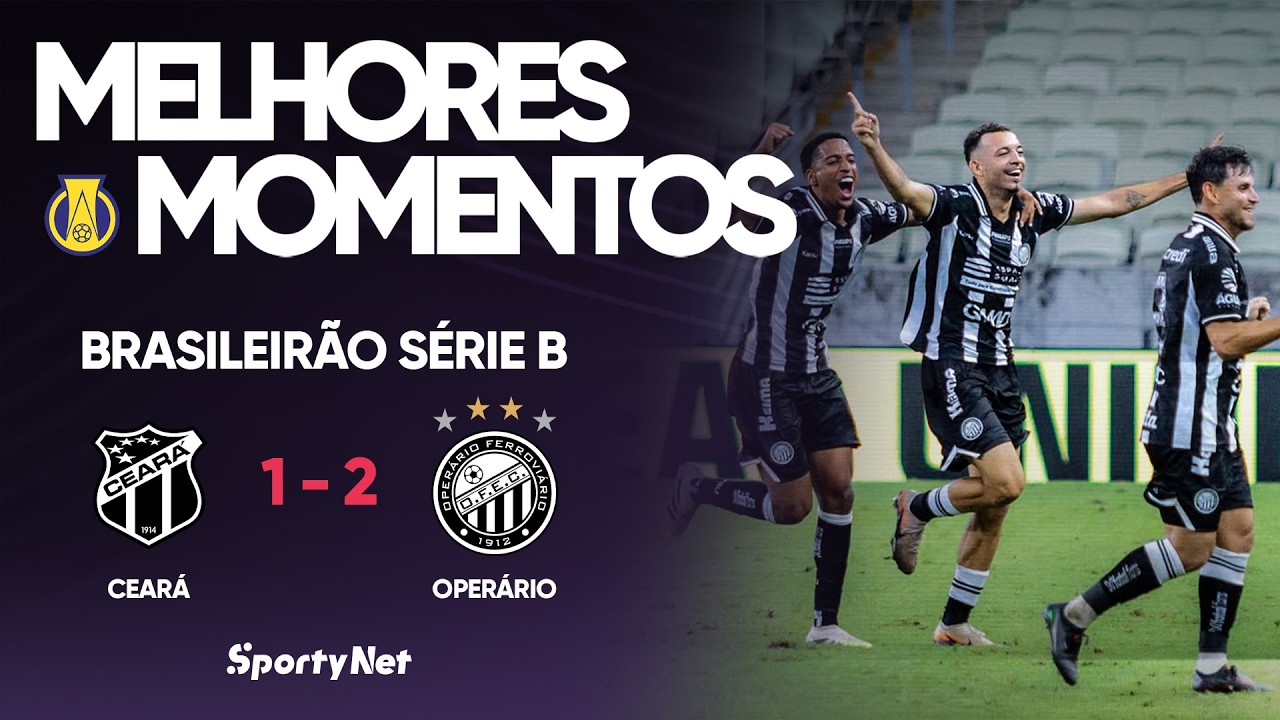 VIRADA RELÂMPAGO DO OPERÁRIO-PR NO CASTELÃO! Melhores Momentos - Ceará 1 x 2 Operário-PR