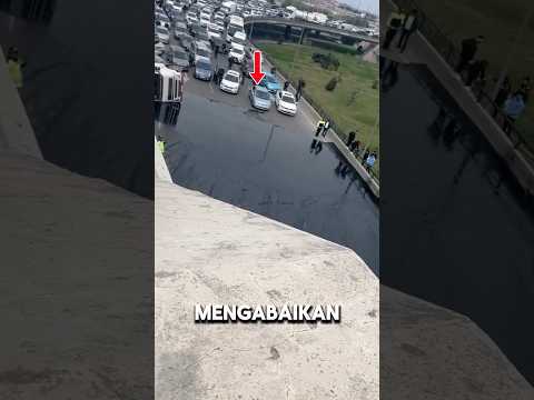 Hilang Kendali Saat Berkendara Diatas Tumpahan Minyak
