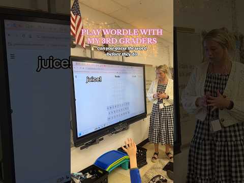 play Wordle with my third graders! #teacher #elementaryteacher #students #wordle #funny #cute