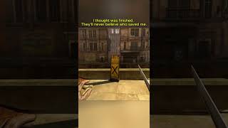 I thought was finished. They'll never believe who saved me.  #stealth #gaming #shorts