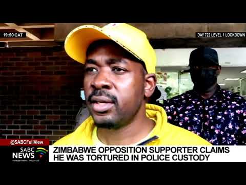 Zimbabwe opposition supporter claims he was tortured in police custody