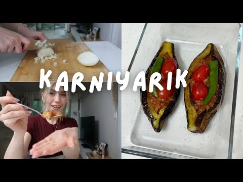 KORE’DE ÖZLEDİĞİM TÜRK YEMEKLERİNİ YAPIYORUM PT2-Karnıyarık Tarifim🍆-Yerken Ağladım🥹