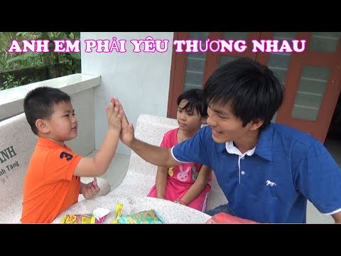 Dạy Bé Chị Em Trong Gia Đình Phải Hòa Thuận Và Biết Chia Sẻ Lẫn Nhau ❤TRANG AND VINH TV❤