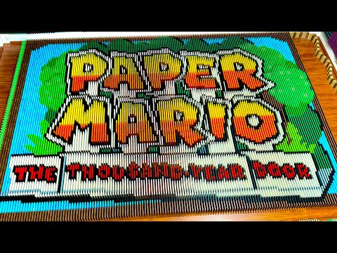 Paper Mario: The Thousand-Year Door in 171,258 Dominoes!