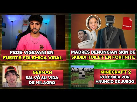 FEDE VIGEVANI EN PROBLEMAS POR POLEMICA | DENUNCIAN SKIN DE SKIBIDI TOILET | GERMAN PREOCUPA A FANS