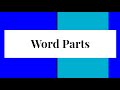 Exploring Word Parts: Roots, Prefixes, and Suffixes