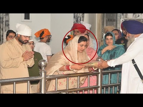 Anmol Gagan Maan paid obeisance at Takht Sri Keshgarh Sahib with in-laws