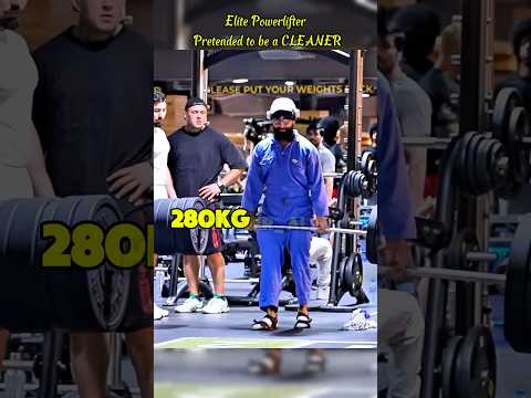 Elite Powerlifter Pretended to be a CLEANER ๐ช๐ช๐ช #gym #funny