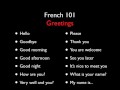 Mastering French Greetings: Level One