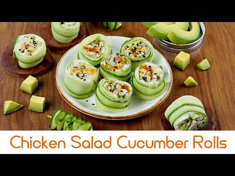 Chicken Salad Cucumber Rolls | चिकन सैलड कुकुम्बर रोल