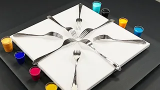 Fluid Painting with Forks