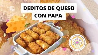 DEDITOS DE QUESO Y PAPA ! Un Snack súper delicioso. #snack #dedosdequeso #recetafaciles