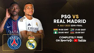 LIVE | PSG vs Real Madrid | Semifinals | FIFA CLUB WORLD CUP | SportyTV
