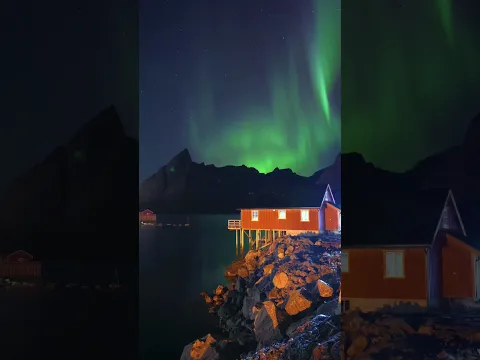 Have you seen The Northern Lights? It was well worth the wait 🥺💛 #Aurora #northernlights