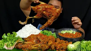 BEBEK UTUH RICA PEDAS+KEPALA AYAM SAMBAL KEMANGI LALAPAN MENTAH...
