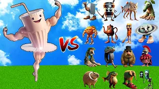 SQUID LOLOLO vs All Italian Brainrot Bosses | Minecraft Mob Battle