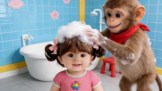 Banho canção de limpeza | Canções para bebês | Bang Bang Monkey