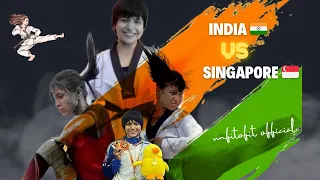 🇮🇳India vs Singapore🇸🇬l martial artslmatchl musical formsl kickboxing l international l