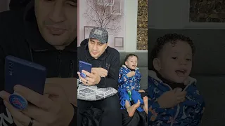 مقاطع مضحكة 😂 حمودي وبابا 😅