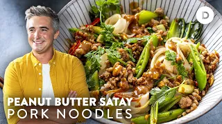 EASY Peanut Butter Satay Noodles!