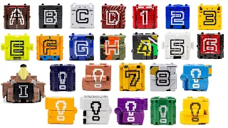 PowerRangers AnimalForce 13Cube Combine WildRideKing AnimalJurassicKing Transformation