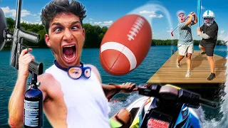 All Sports Battle! (Loser fake falls in public)