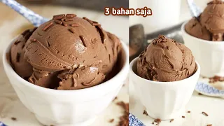 3 BAHAN SAJA, TANPA MIXER - RESEP ES KRIM CHOCOLATOS TERENAK DAN LEMBUT