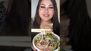 Beef Pho very Spicy 🥵 🌶️ MUKBANG