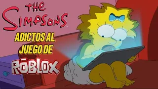 Los simpsons adictos al juego de ROBLOX