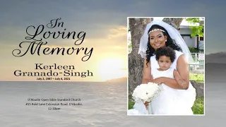 Kerleen Granado - Singh Funeral Service. Funeral Live-stream services Trinidad & Tobago