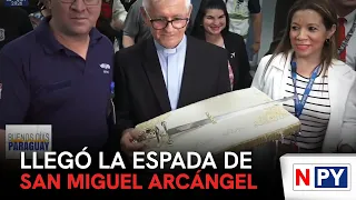 Llegó la espada de San Miguel Arcángel