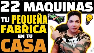 22 Maquinas para Comenzar tu Pequeña Fabrica en Casa en 2026