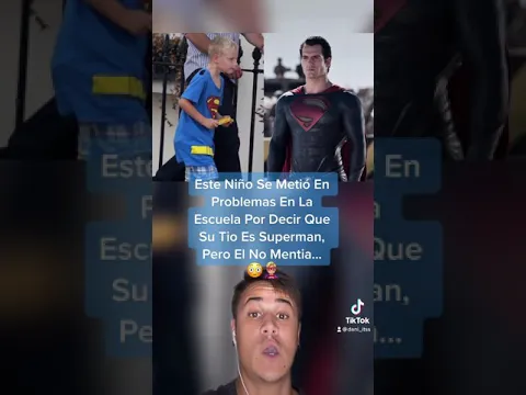 Este Niño Se Metió En Problemas Por Decir Que Su Tío Es Superman, Pero Él No Mentía... #shorts