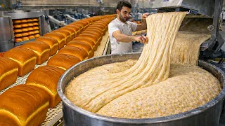 Unbelievable Street Food Bread Making Process | How Bakeries Make Perfect Bread