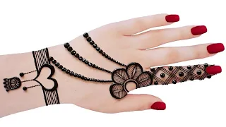 😱🔥easy top Arabic mehndi design-wedding Eid 2025 #mehndidesign-simple #madhi#eid #mehandi #rakhi