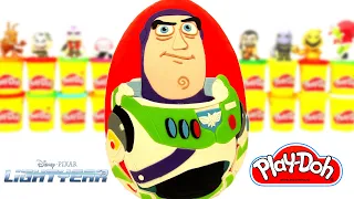 Huevo Sorpresa Gigante de Buzz Lightyear de la Película Lightyear en Español Plastilina Play Doh