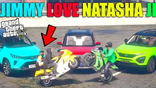GTA 5 : JIMMY NATASHA JI KO LE KAR BHAAG GAYA ON YELLOW HAYABUSA OMG