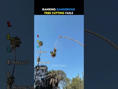 Ranking the Worst Tree Cutting Fails 😭💀🥶