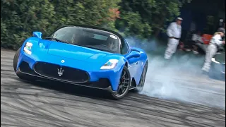 The BEST & WORST Supercar/Race PowerSlides! Goodwood FOS 2021