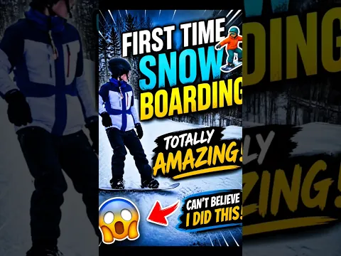 First Time #snowboarding 🏂 Totally Amazing Experience!